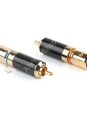10PCS Copper 24K Gold Plated Rhodium Plated RCA Audiophile J