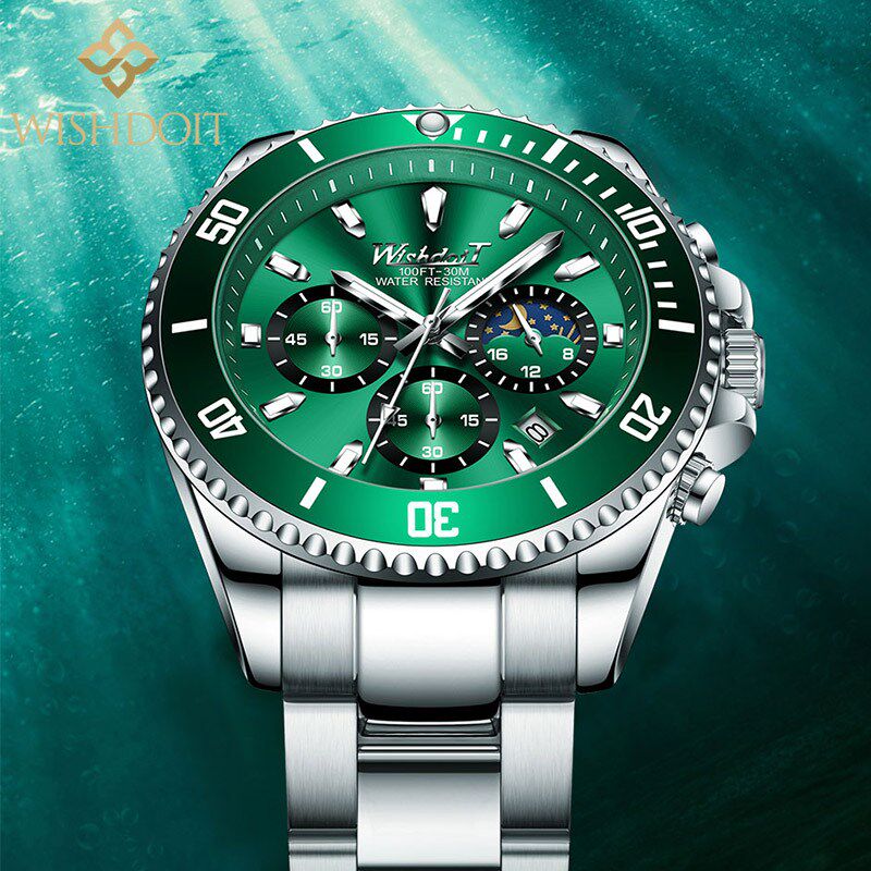 WISHDOIT 2021 New Leisure Sports Outdoor Men's Quartz Watch
