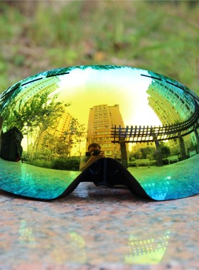 Light ski goggles double lens layers UV400 anti fog big ski