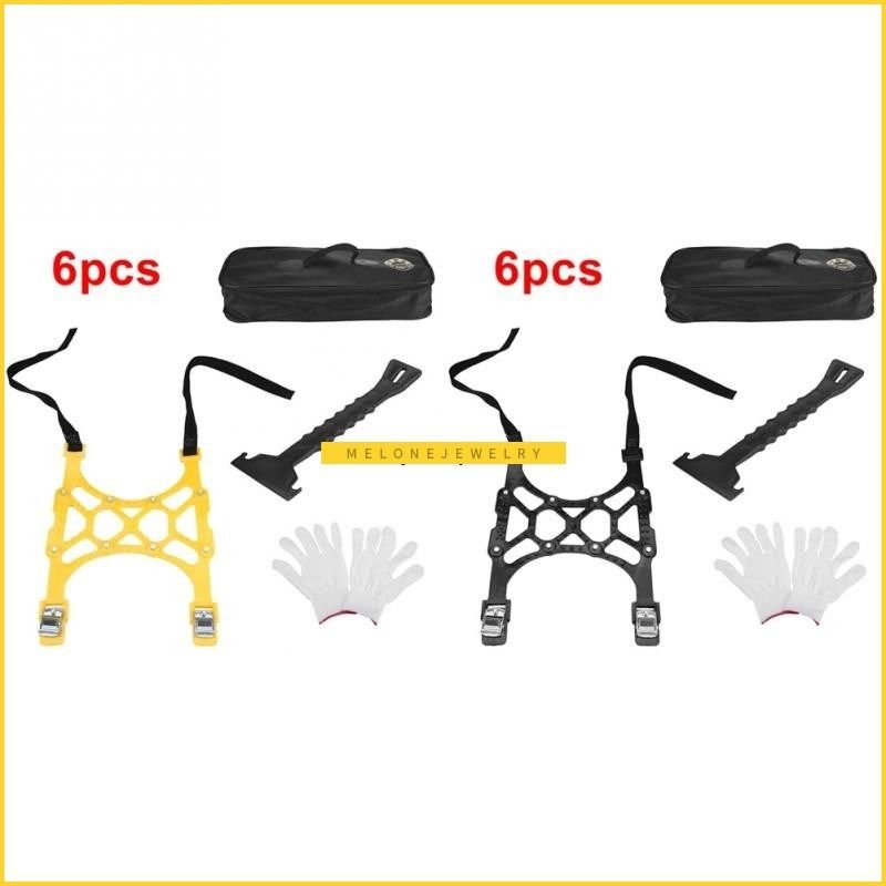 6pcs niversal  Snow ire Anti-skid Chains Wheel Antiskid Wint - 实物图