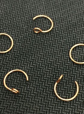 5pcs/Lot 6 Colors Fake Nose Ring  On Nose Ring Faux Nose Rin