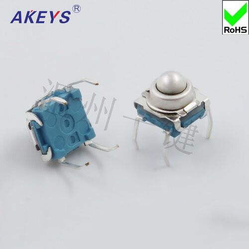 10 PCS TS F007 7*7 Metal Steel Ball Reset Switch DIP Type 4
