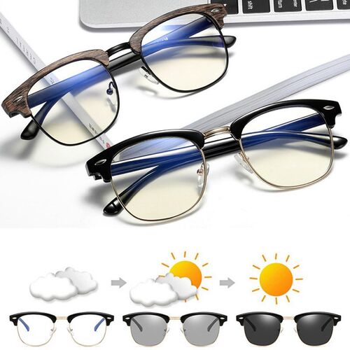 Blue Light Blocking Glasses Computer Reading Photochromic S