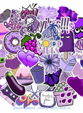 YC-049# 50/PCs PVC er PurPle small fresh tooN Notebo