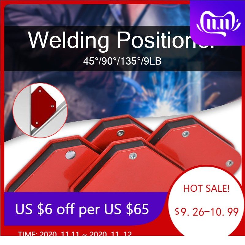 4pcs/set welding magnet magnetic square holder arrow clamp 4