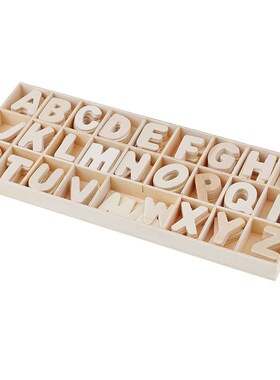 156Pcs Wooden Letters Natural Wood Alphabet Letters and Numb
