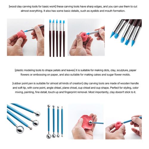 25pcs DIY Clay Pottery Tool Set Drill Pen Ceramics Sculpting