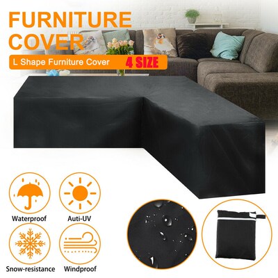 Waterproof L Shape Furniture Cover Outdoor Garden Patio Rat