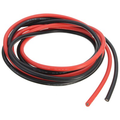 2M Two Wires 12/16/18/20/26/28/30AWG Silicone Wire SR Wire F