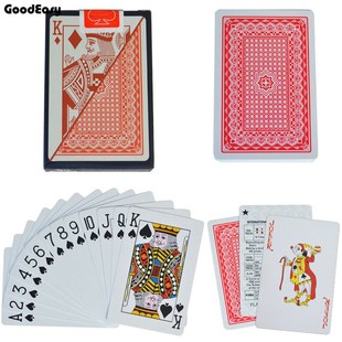 PVC Poker Cards Waterproof Texas Hold'em Playing Cards  Blac