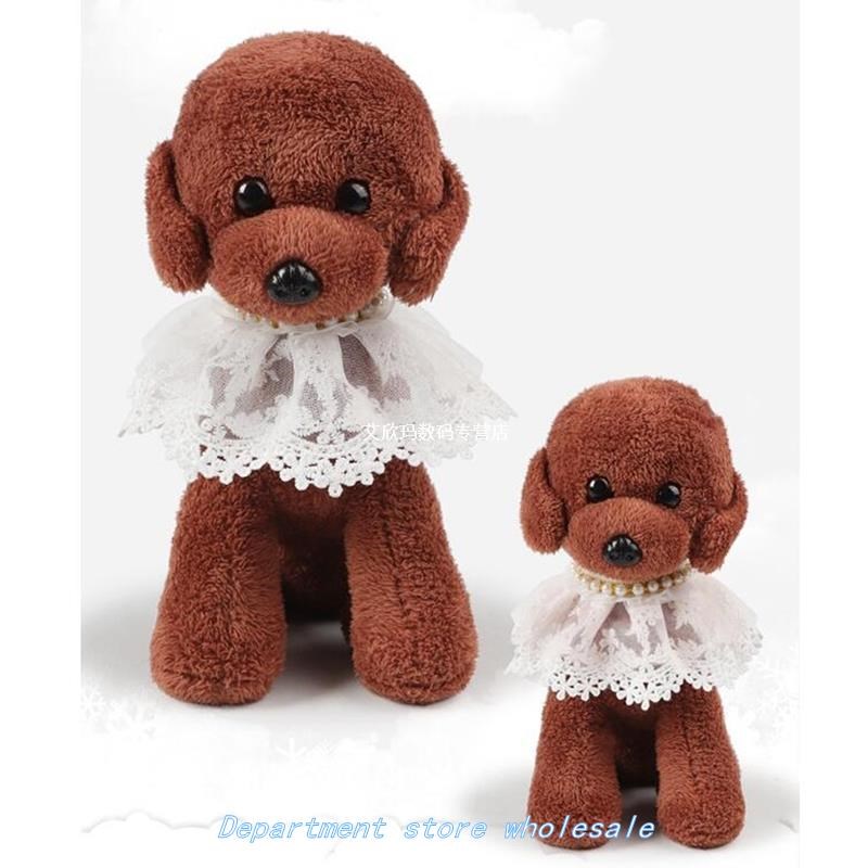Cute Double-Layer Lace Decor Small Pet Collar Bib Dog Cat Ne