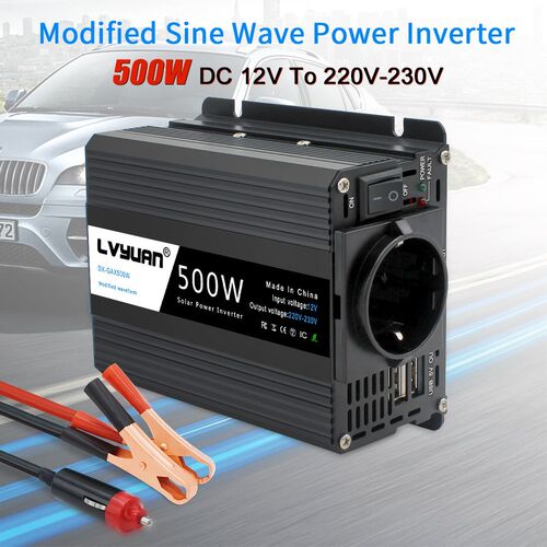Inverter 12v 220V 500W E  Inverter Convert  ransformer  Powe