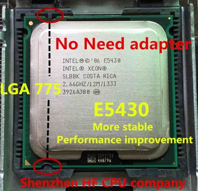 lntel Xeon E5430 2.66GHz/12M/1333Mhz/CP equal to LGA775 Core