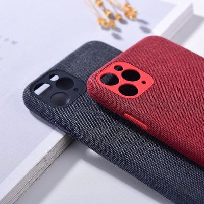 New For iPhone 12 11 Pro Max 12 Mini Canvas Case Cloth Soft