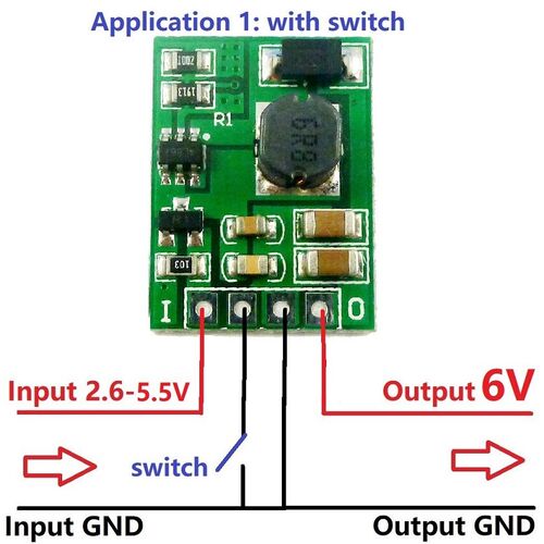 with Enable ON/OFF DC-DC 3V 3.3V 3.7V 4.2V 5V to 5V 6V 9V 12