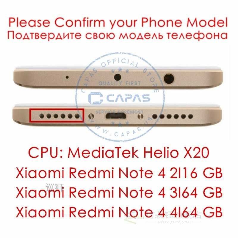 Original For Xiaomi Redmi Note 4 Mediatek Rear Housing Metal - 实物图