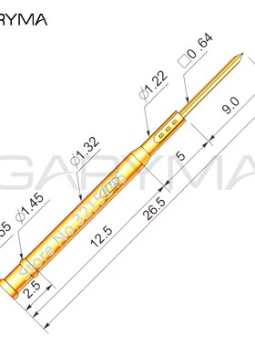 100Pcs in a Pack R75-1W TesT PRobe Pogo Pin RecePTacLe LengT