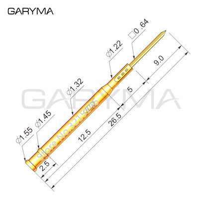 100Pcs in a Pack R75-1W TesT PRobe Pogo Pin RecePTacLe LengT