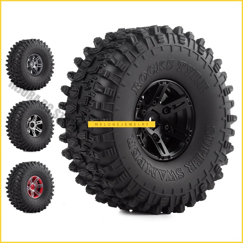 1.9 inch Rubber iresMetal Wheel Rim 4Pcs/Set for 110 RC Roc