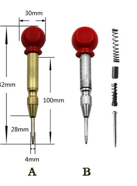 High Speed Steel Automatic Center Punch With grip cap Locato