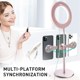 Magnetic Light 360 LED Roun Phone Ring Holder degree Modes