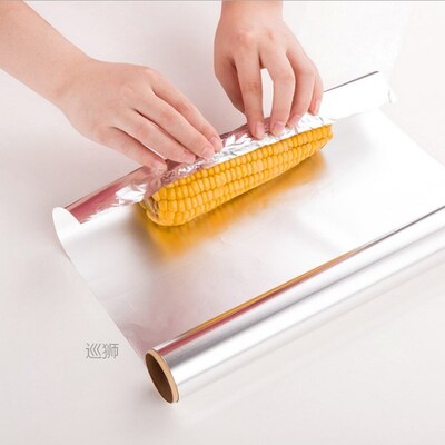 Tin-foil for BBQ and Baking Ovens. Thin piece of aluminum fo