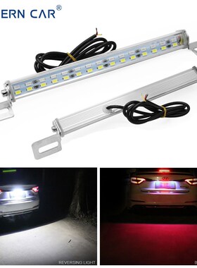 MODERN CAR White/Red 30Leds Rear Car LED License Plate Light