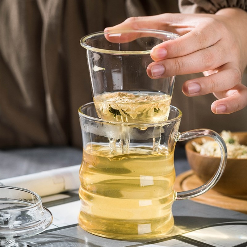 Household Glass Teacup for Stove Office Heat Resistant High