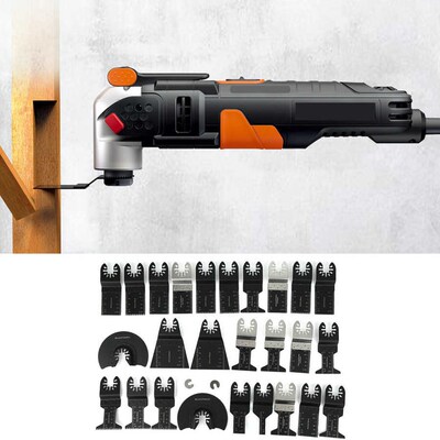 28Pcs Oscillating Saw Blades High bon Steel+Stainless Steel