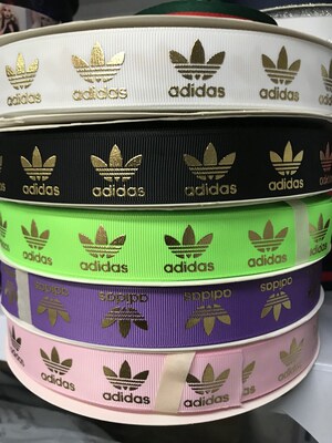 1'' 50yards SHINE FOIL GOLD Printed Grosgrain Ribbon Accesso