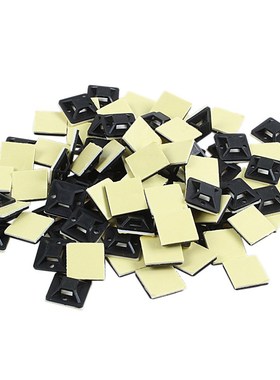 100 Pcs Self Adhesive Cable Tie Mount Base Holder 20 x 20 x