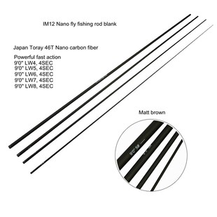 Aventik 9'0'' LW4 To LW8 IM12 Fresh Water Fly Fishing Rod Bl