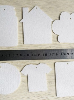 G6DA 30Pcs Printable Keychain Sublimation MDF, DIY Blank Key