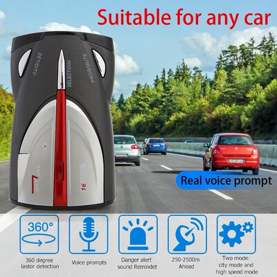 VODOOL 9880 Radar Detectors English Russian Voice Warning A