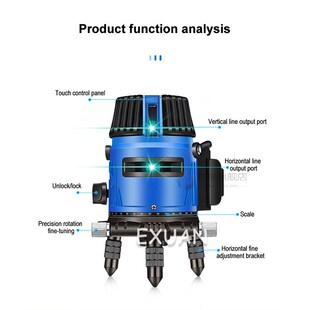 A9-81 Infrared level meter LD blue laser 5-line strong light