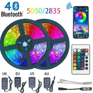 LED Strip Light Bluetooth luces Led RGB 5050 2835 Waterproof