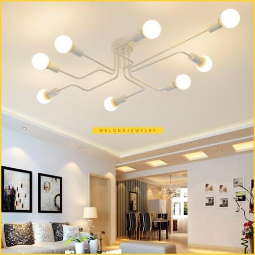 Modern Nordic Multiple Rod Iron Ceiling Lights Chandelier Pl