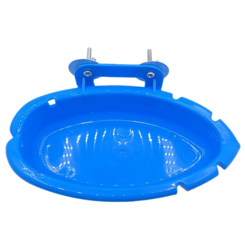 Bird Water Bathtub Pet Parrots Cage Hanging Feeder Bowl Bath