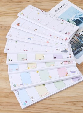 Cute Week Plan Sticky Note Memo Pad Notebook Bookmark Studen