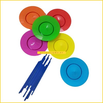 6  Plastic Spinning Plate Juggling Props Performance ools Ki