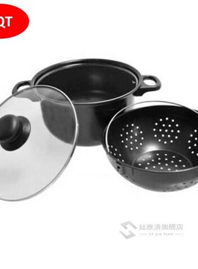 2-in-1 Cooking Pot With Swivel Strainer Food Pasta Vegetable