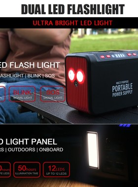 100V 250V 80W Portable Solar Generator Battery Pack 20000ma