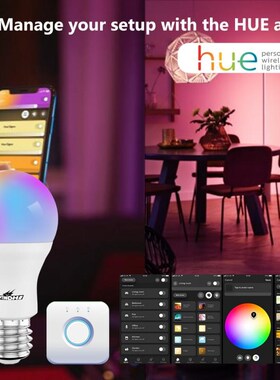 Tuya Zigbee 3.0 WiFi Smart Light Bulb E27 RGB LED Lamp Dimma