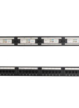 24 Port/Wst CAT5E Patch Panel -1U for 19 Inch Rack Mount- RJ