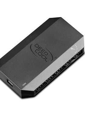 DEEPCOOL FH-10 1 to 10 4pin PWM cooling fan hub splitter cab