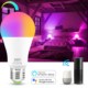 Alexa RGB Light Work Google Smart E27 Home Bulb with B22