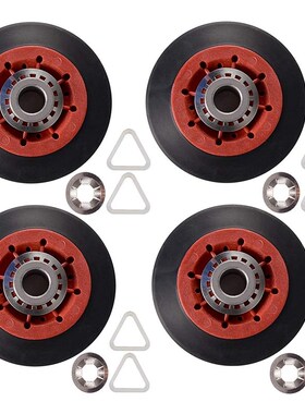 4PCS 8536974 Dryer Drum Roller Fit for Whirlpool, Kenmore -