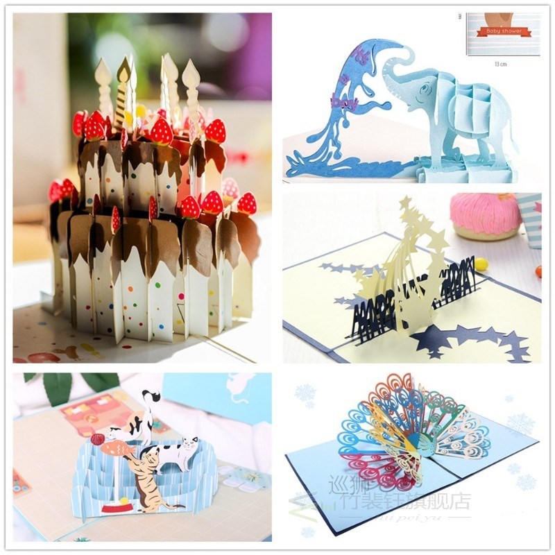 Detail About 3D birthday card Pop Up Card Happy Birthay Gree