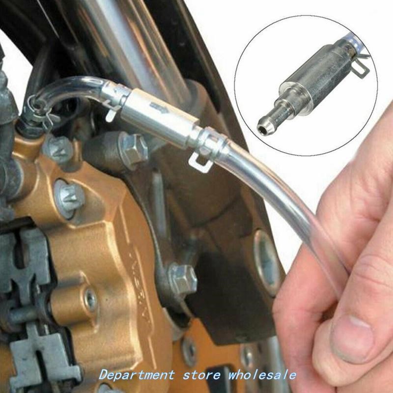 1pc Aluminium Rubber Clutch Brake Bleeder Hose One Way Valve
