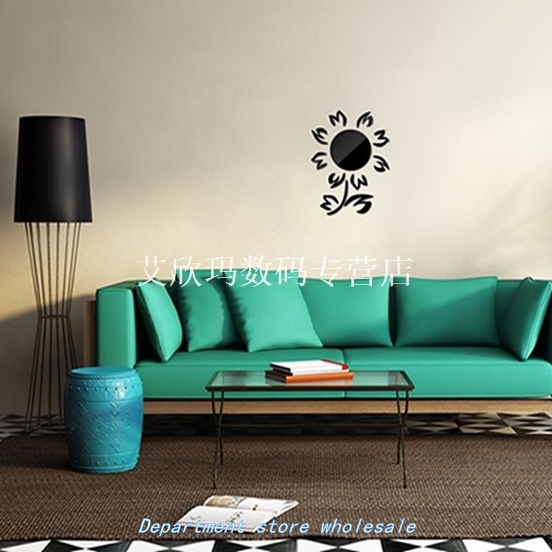 3D Diy Flower Shape Plastic Wall Sticker Modern Stickers Dec